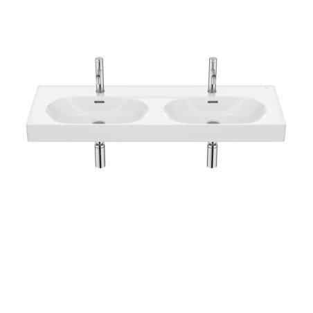 Vasque double murale Fineceramic® - Blanc